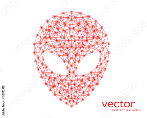 Vector illustration of alien head