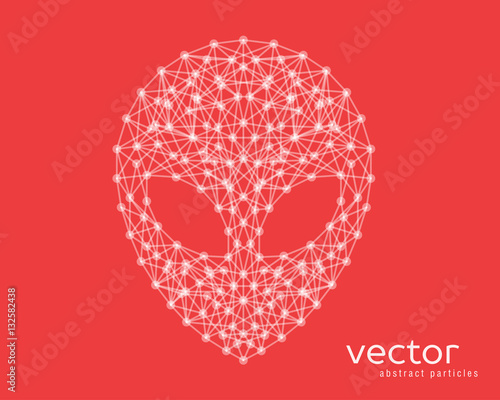 Vector illustration of alien head