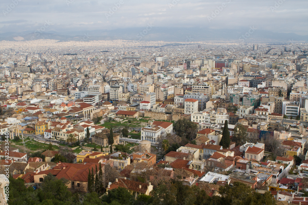 Athene vista panoramica