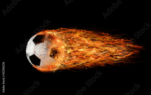 Soccer fireball photo