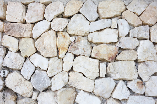 White stone gravel background texture. empty white stone texture