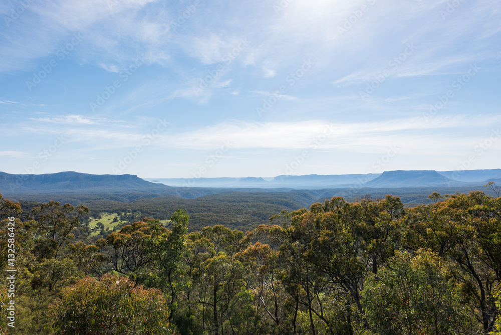 Capertee Valley in Lithgow, New South Wales, Australia. Surrounded by the wonders of World Heritage listed wilderness, the Capertee Valley is the world's second largest canyon. Capertee Valley in Lithgow, New South Wales, Australia. Surrounded by the wonders of World Heritage listed wilderness, the Capertee Valley is the world's second largest canyon.