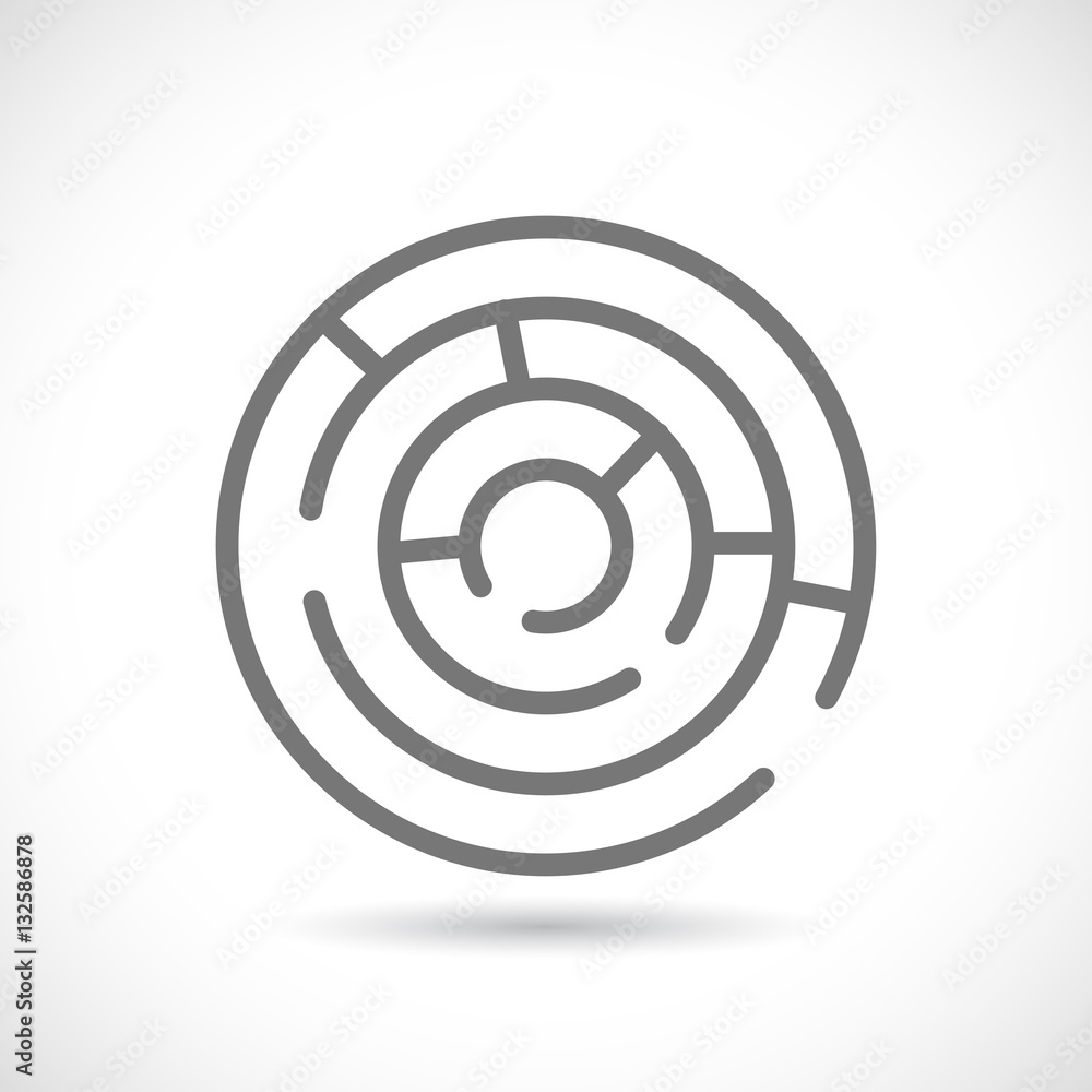 maze round icon maze round icon
