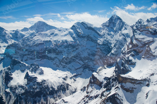 Alps Scenery from the top of Schilthorn, Switzerland - April, 2016 © Sarawoot