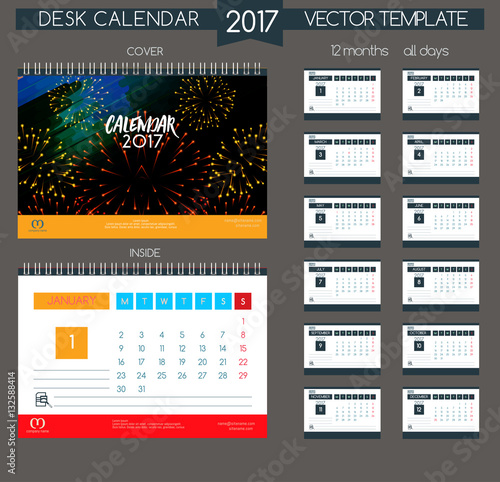 Design Desk Calendar 2017.