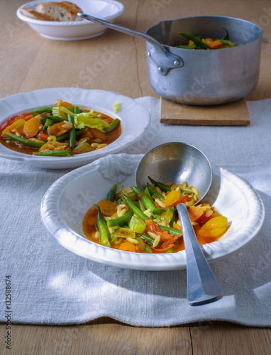 Stew with french beans and and apricot