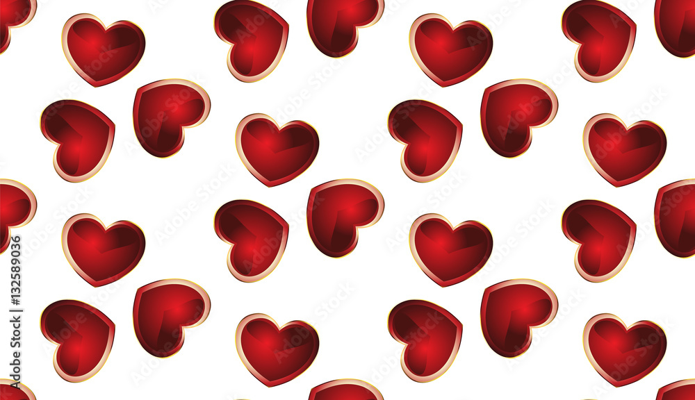 Seamless background with hearts Seamless background with hearts