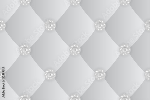 Seamless background with silver upholstery. There is an option in the vector.