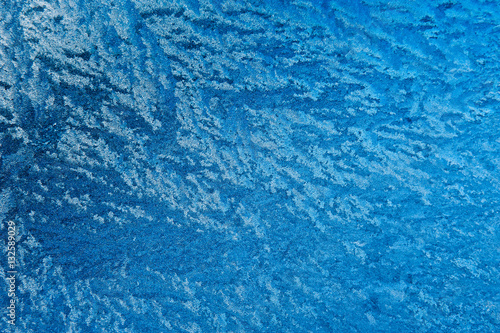 Frost patterns on glass