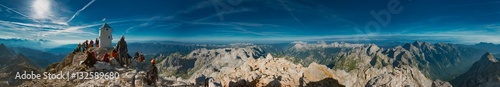 panorama from Slovenian highest peak photo