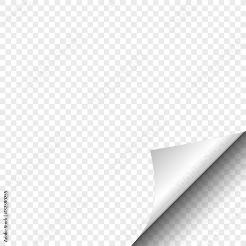 Curved corner banner, vector illustration