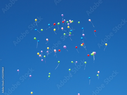 Obraz na płótnie balony w salonie