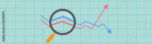 Flat vector illustration of web analytics information and development website statistic - vector illustration