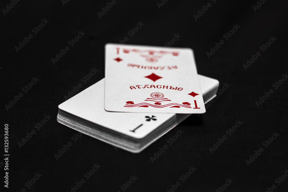 Playing cards/ dark background Playing cards/ dark background