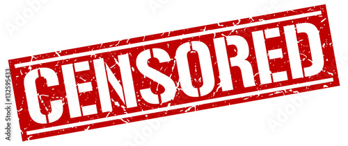 censored square grunge stamp