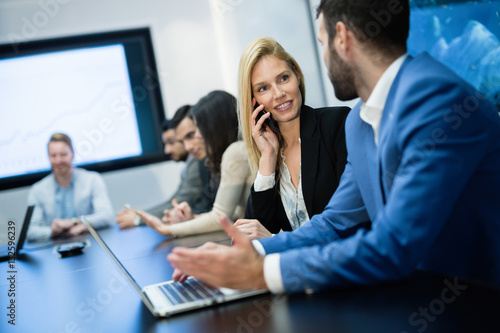 Business people conference in modern office