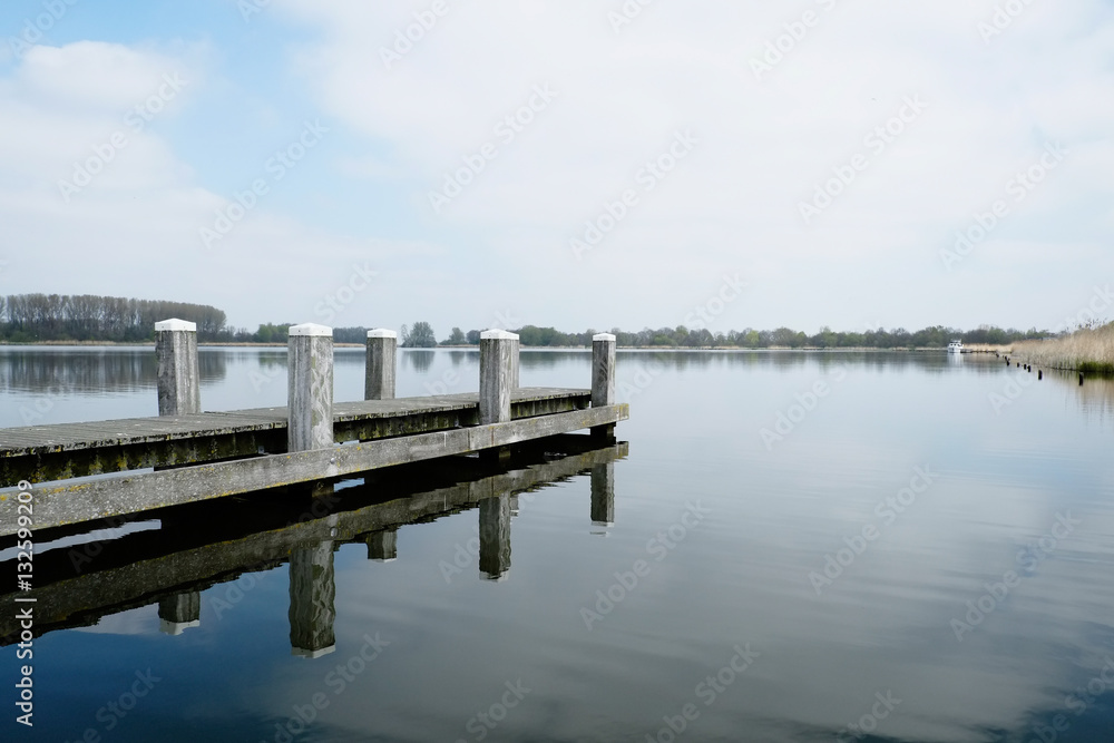 Pier in lake