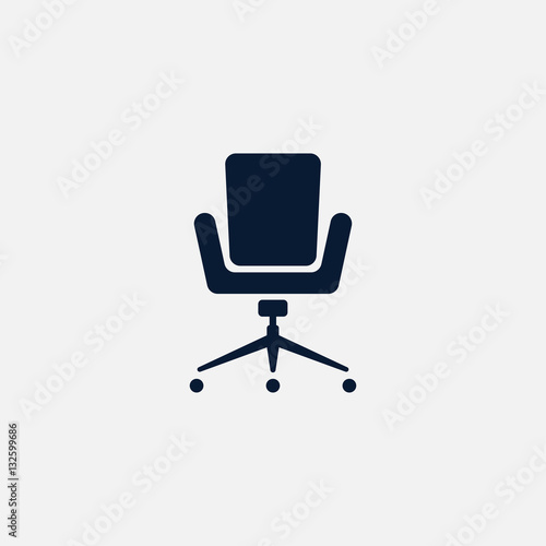 Office chair icon simple illustration