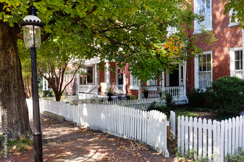 Obraz na plátně Historic restored Richmond, Virginia neighborhood. Horizontal.