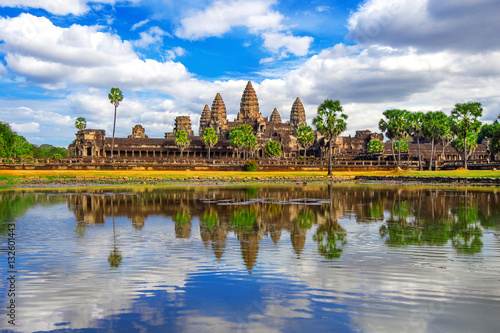 Angkor Wat Temple, Siem reap in Cambodia. photo