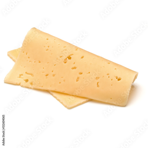 cheese slice isolated on white background cutout