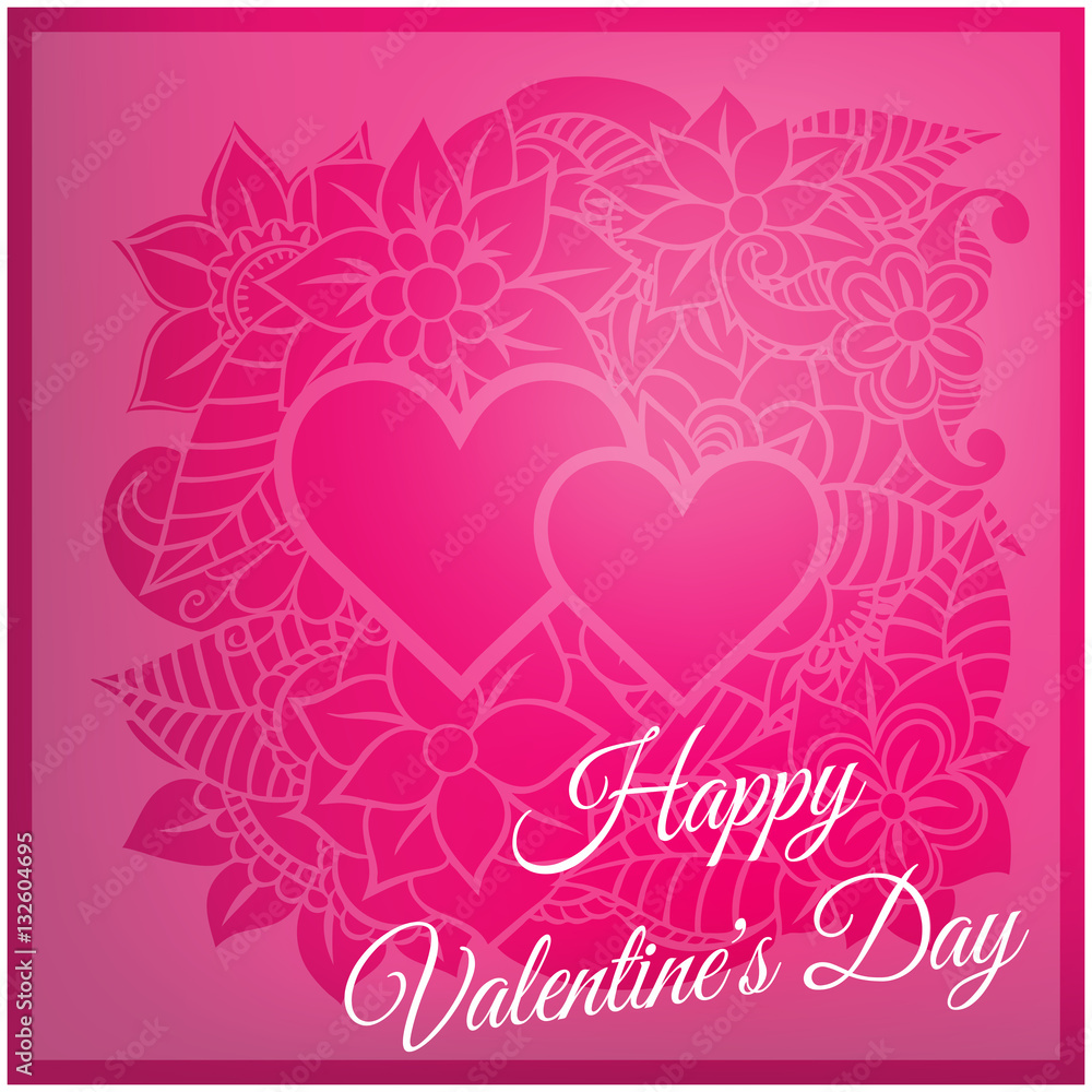 Happy valentines day and weeding design elements. Vector illustration. Hearts. Doodles and curls. Happy valentines day and weeding design elements. Vector illustration. Hearts. Doodles and curls.