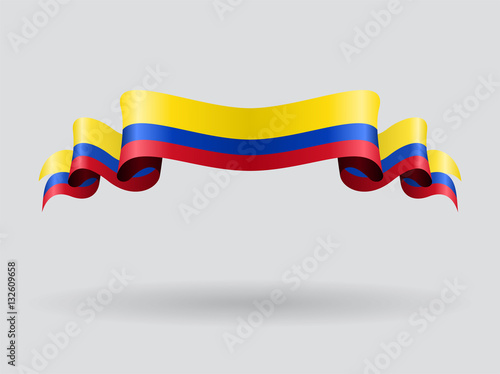 Free Download Colombian wavy flag. Vector illustration. - GFXLoad