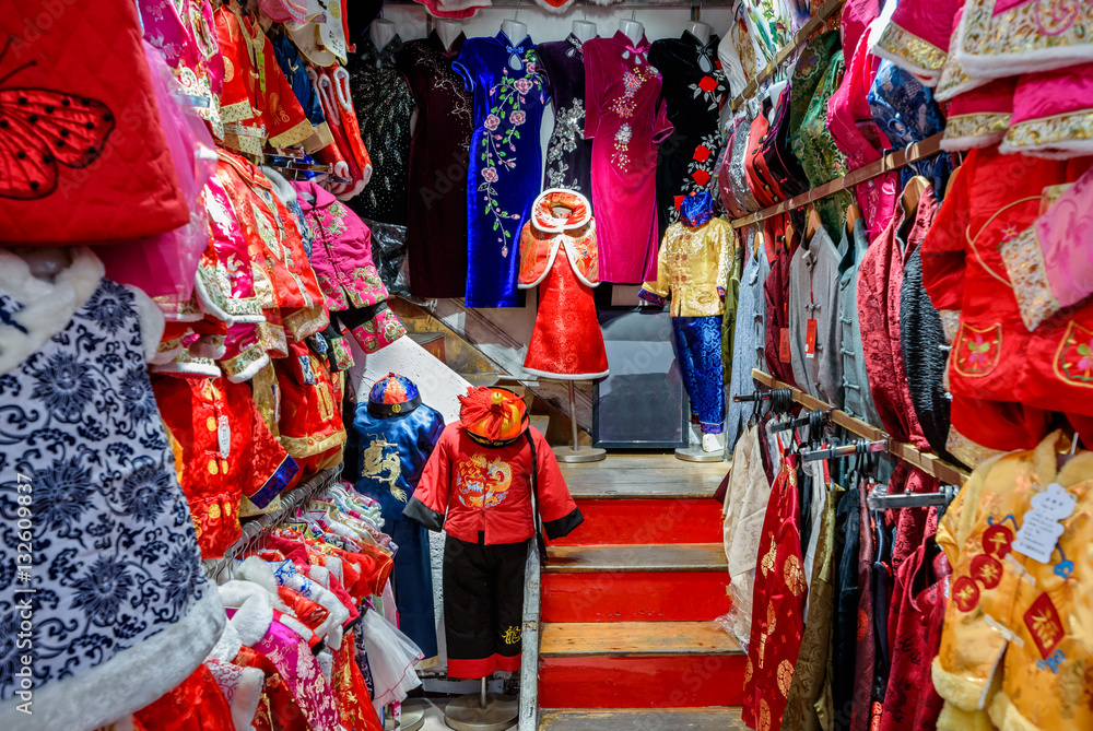 Chinese clothes shop