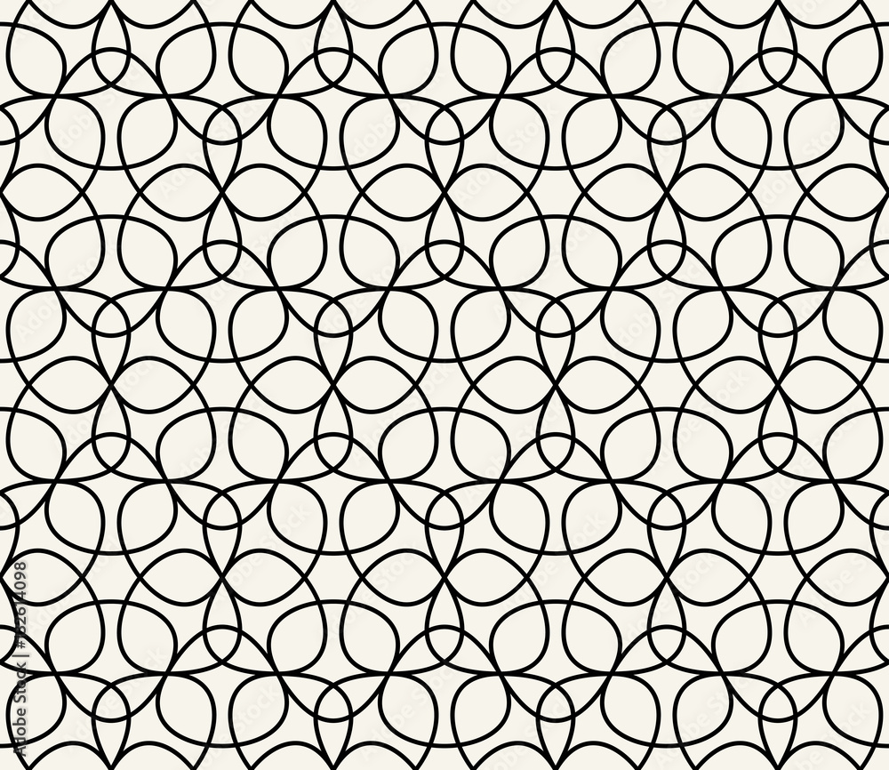 Naklejka premium Abstract geometric black and white hipster deco art pattern