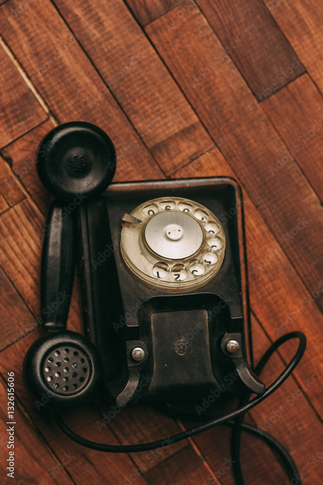 phone, wire, number, retro