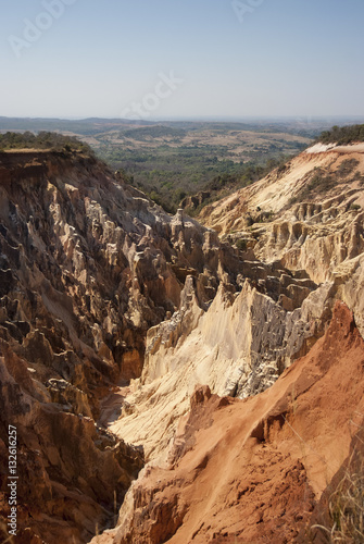 canyon, grands lavaka Ankarokaroka, Parc National Ankarafantsika, Madagascar photo