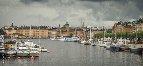  a view of Stockholm, Sweden from the Baltic sea