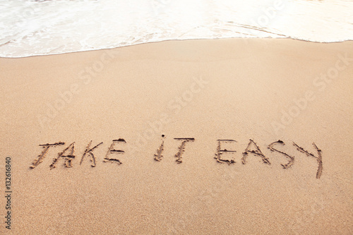 take it easy, positive thinking lifestyle, carefree or relax concept