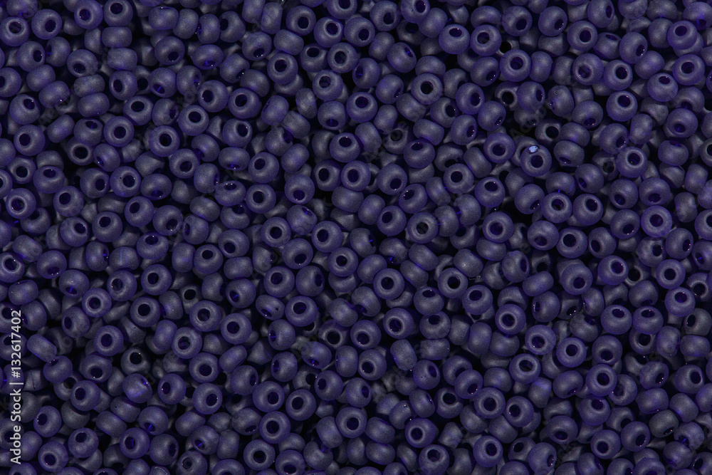 Many dark blue glass beads. Many dark blue glass beads.
