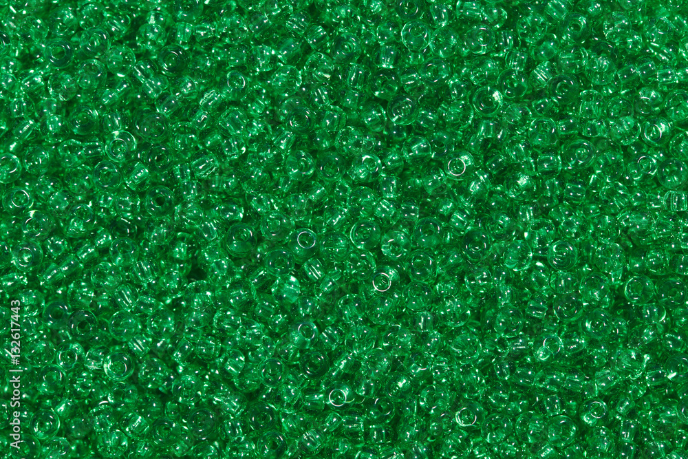 Forest green seed beads. Forest green seed beads.