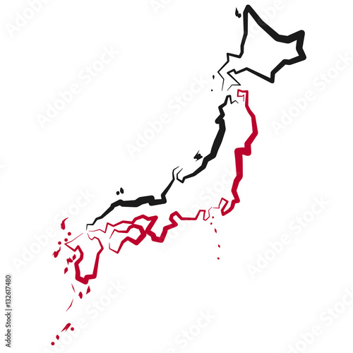 Mapa Japonii