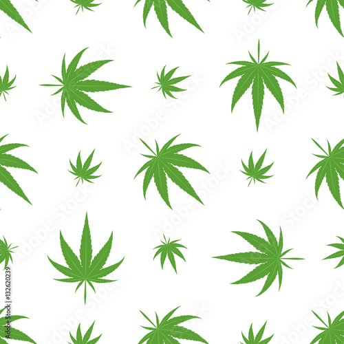 Marijuana seamless pattern vector. © creativeteam
