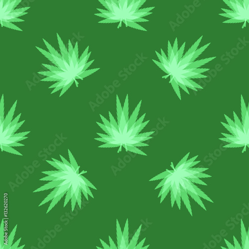Marijuana seamless pattern vector.
