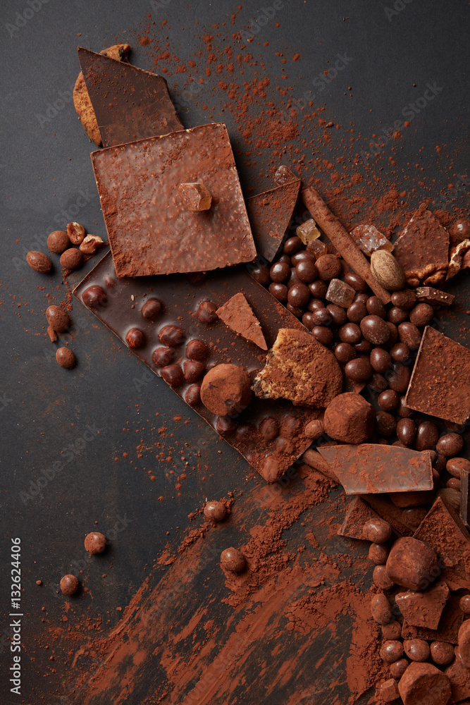 Assorted chocolate truffles Assorted chocolate truffles
