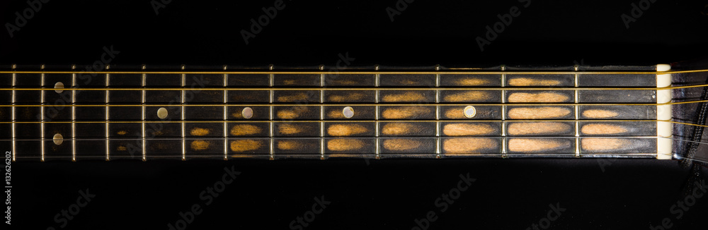 Φωτογραφία worn guitar neck (front view)