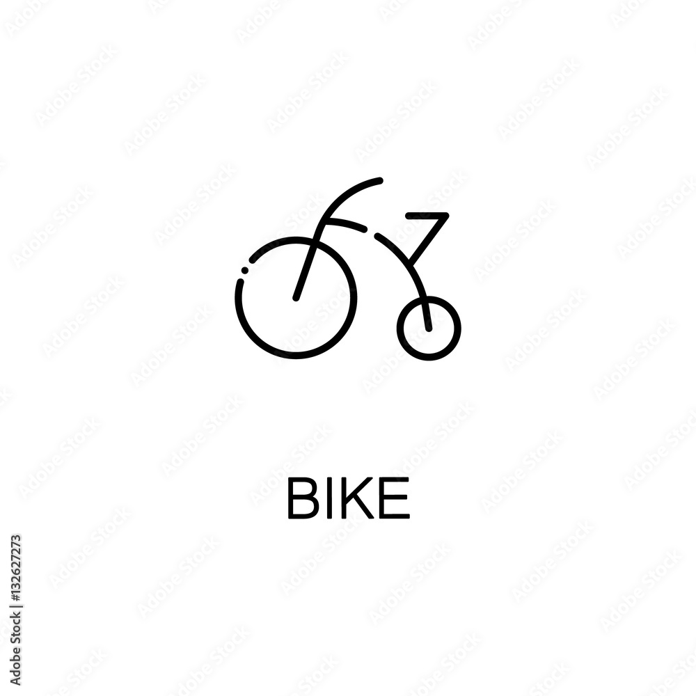 Bike line icon Bike line icon