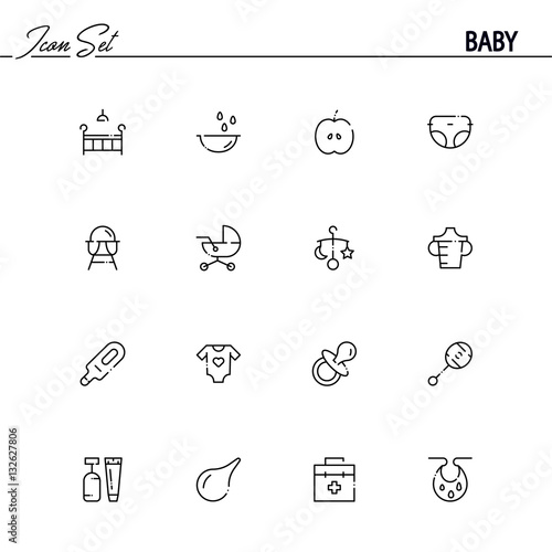 Baby's icon set
