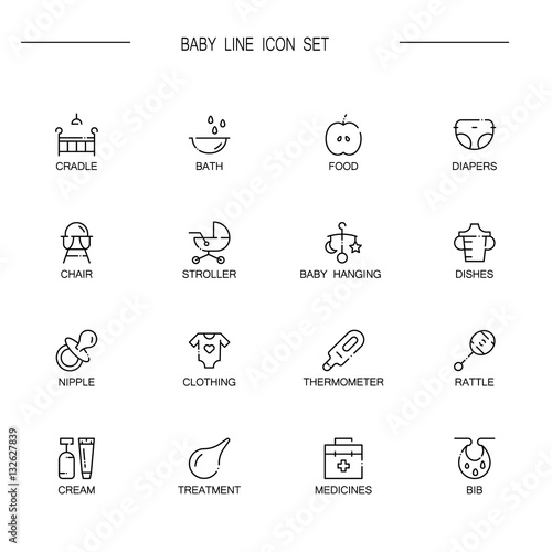 Baby's icon set