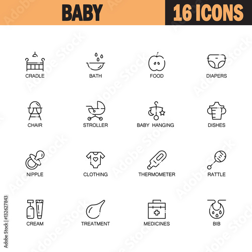 Baby's icon set