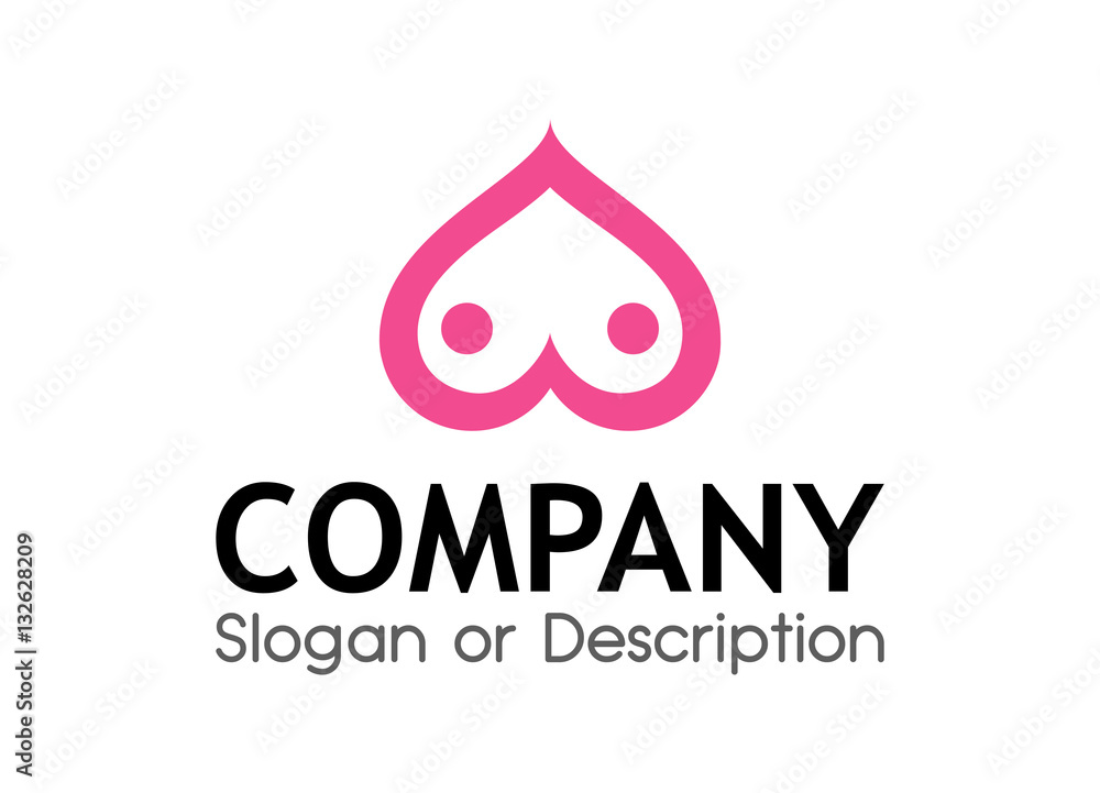 Naklejka premium Vector Logo for Sex Shop