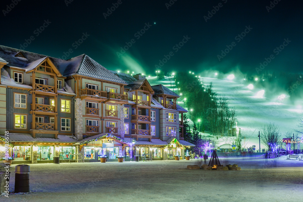 Blue Mountain Village in winter