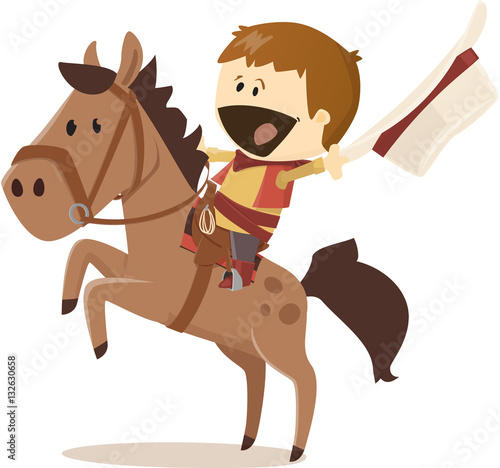 cow boy saluant