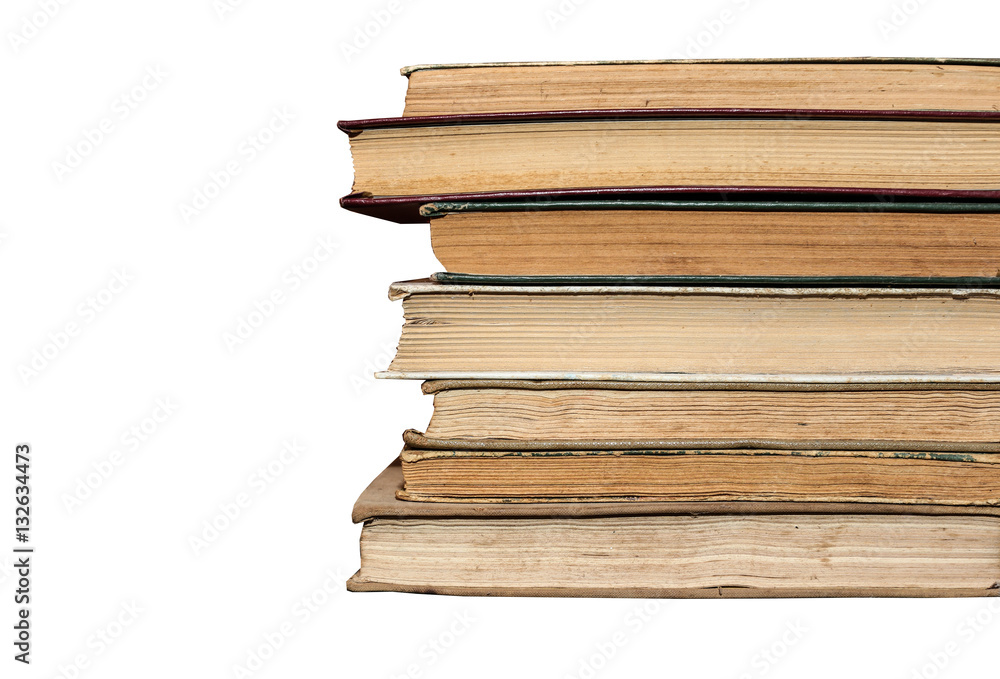 dirty old worn books, background, isolation on a white dirty old worn books, background, isolation on a white