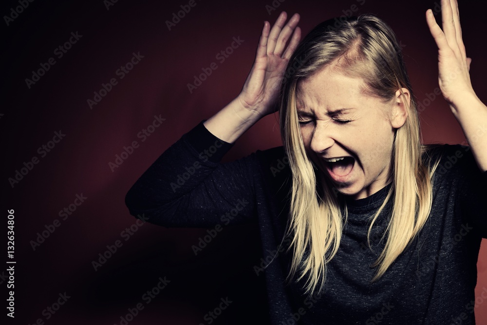Screaming women. Pain and panic.