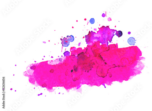 Colorful abstract watercolor texture with splashes and spatters. Modern creative watercolor background for trendy design.